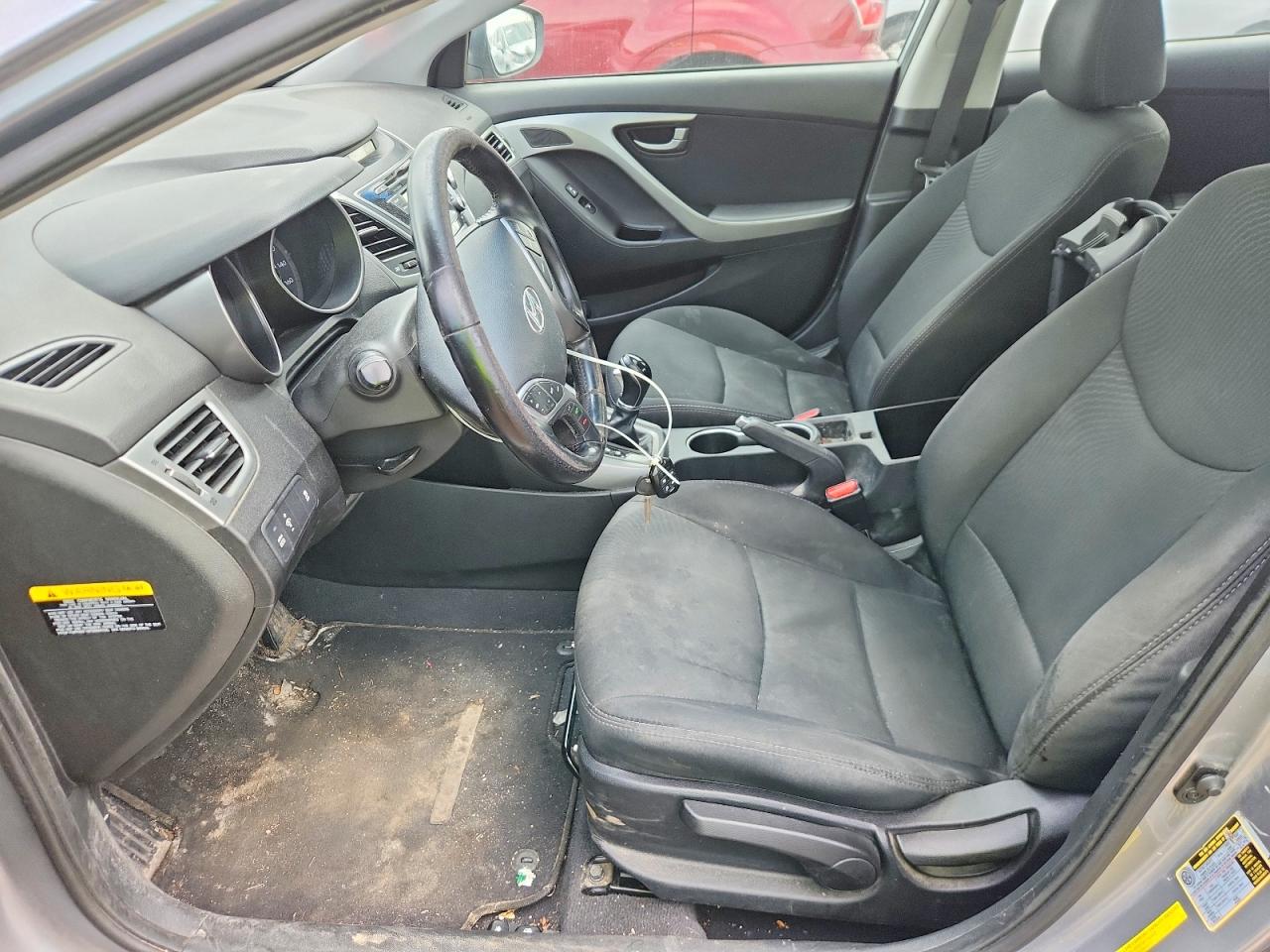 2015 Hyundai Elantra Se Gray vin: 5NPDH4AE4FH583552