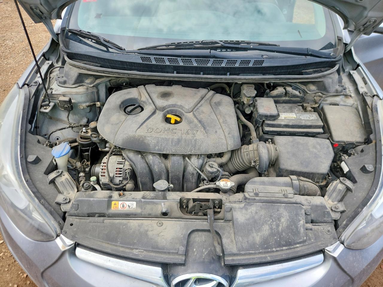 2015 Hyundai Elantra Se Gray vin: 5NPDH4AE4FH583552