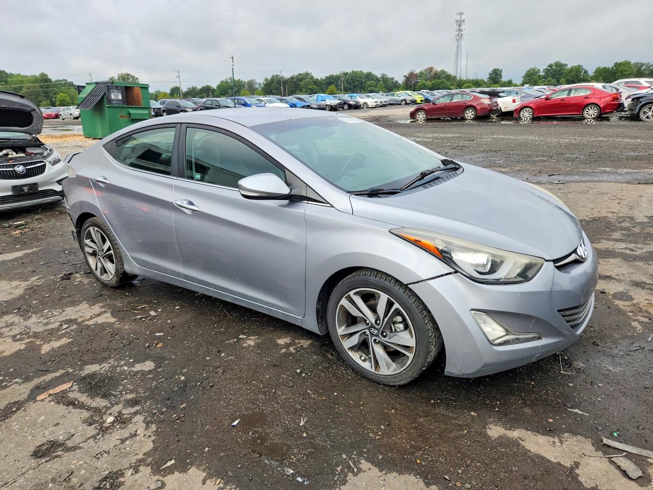 2015 Hyundai Elantra Limited Silver vin: 5NPDH4AE4FH583969