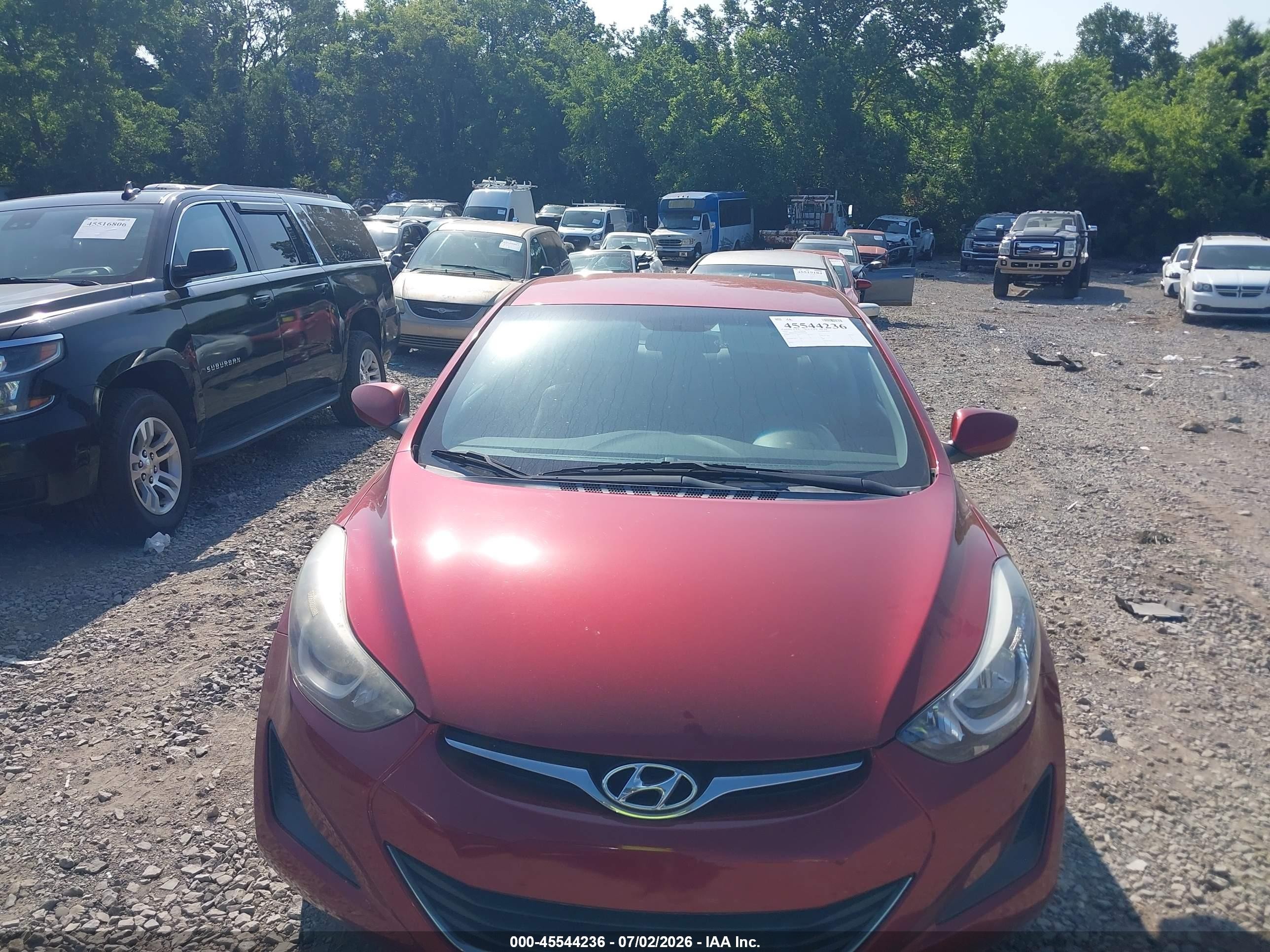 2015 Hyundai Elantra Se Maroon vin: 5NPDH4AE4FH585978