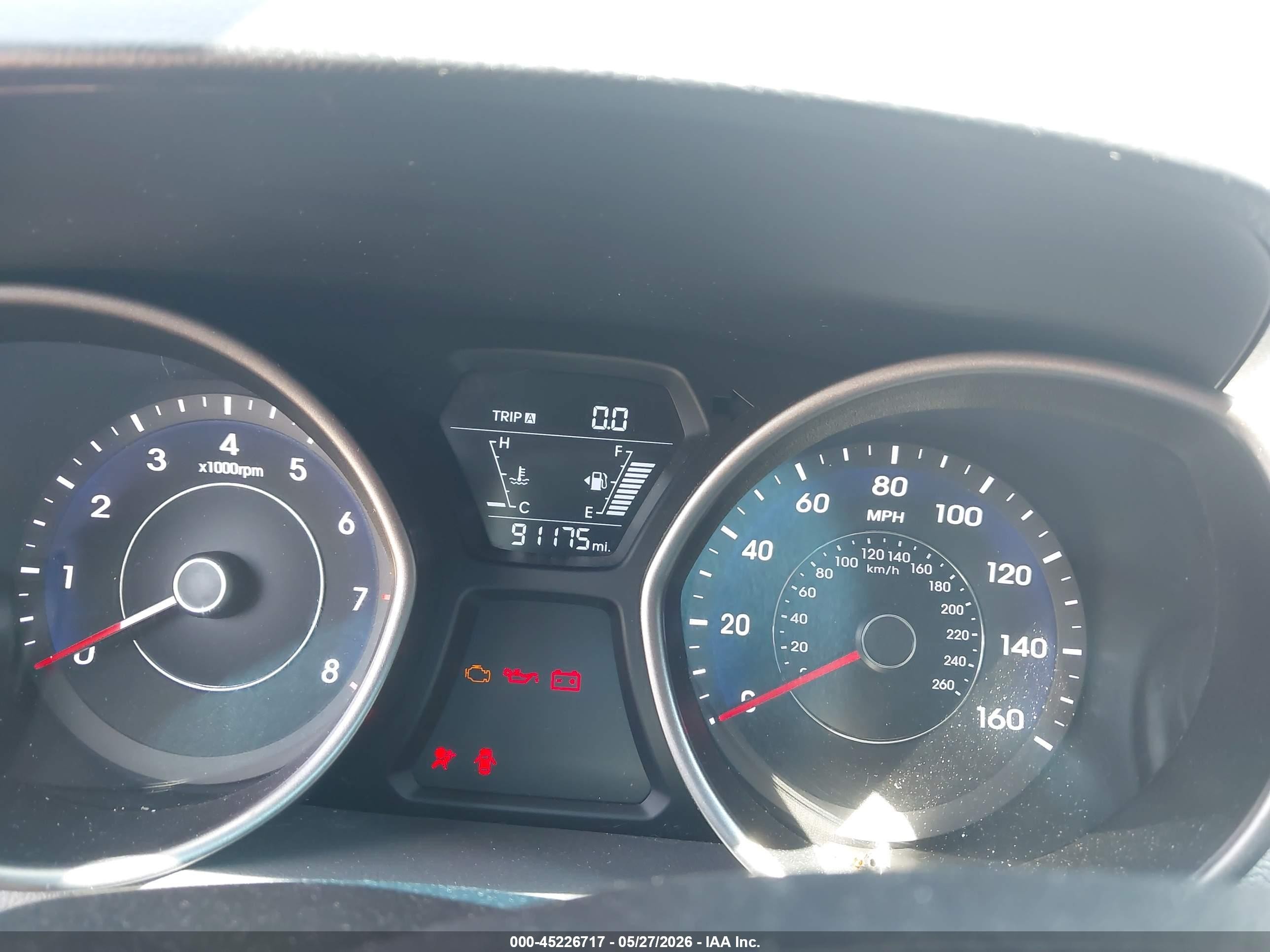2015 Hyundai Elantra Se Blue vin: 5NPDH4AE4FH588721