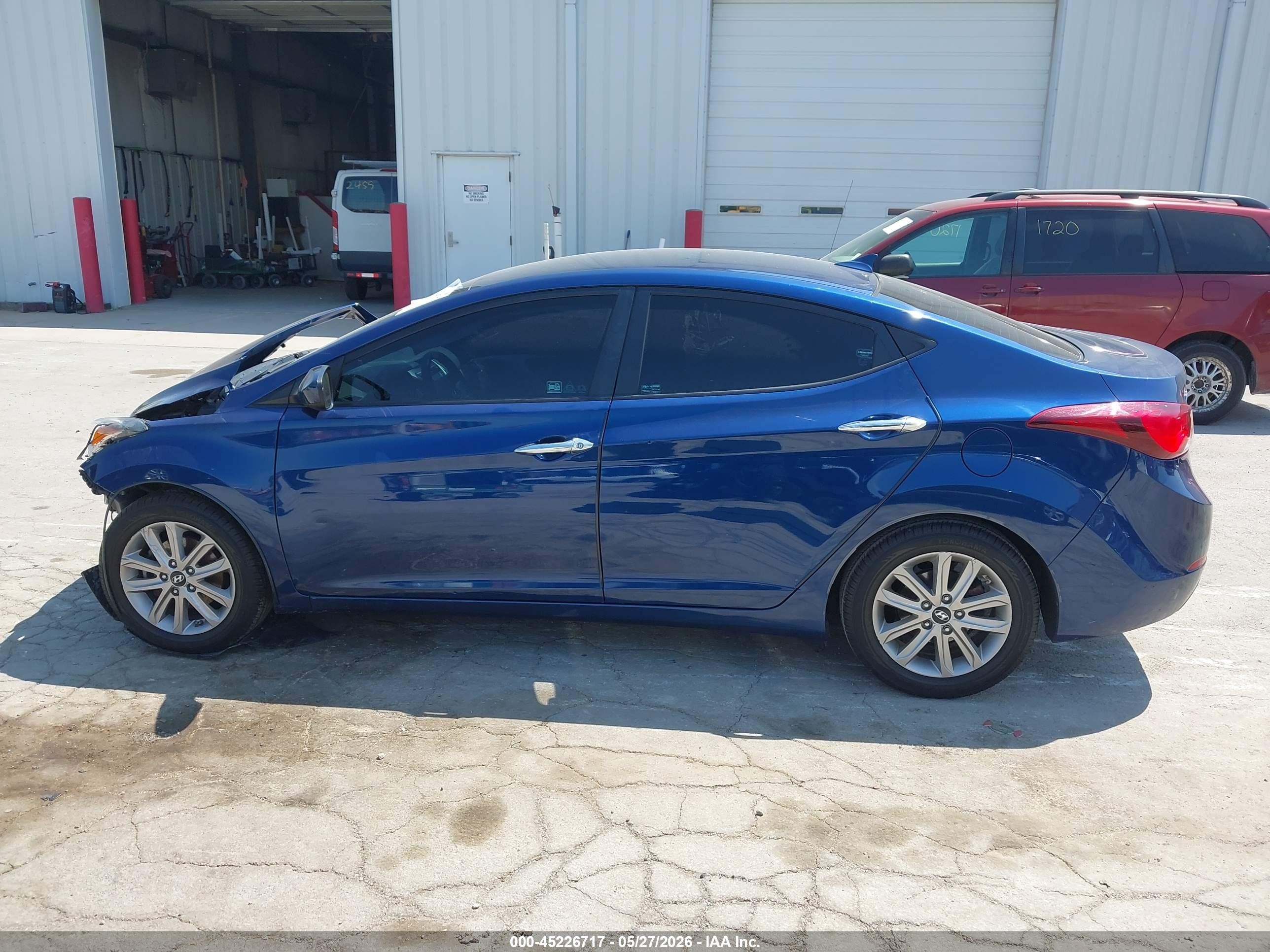 2015 Hyundai Elantra Se Blue vin: 5NPDH4AE4FH588721
