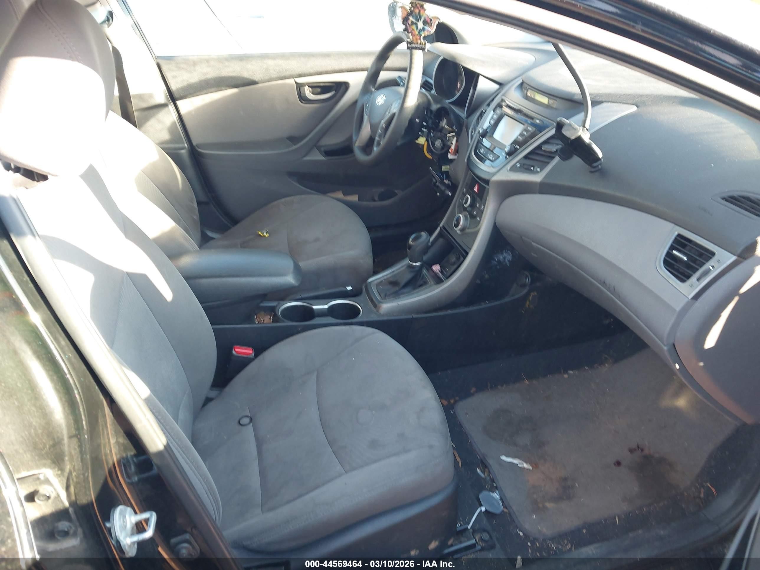 2015 Hyundai Elantra Se Черный vin: 5NPDH4AE4FH591814