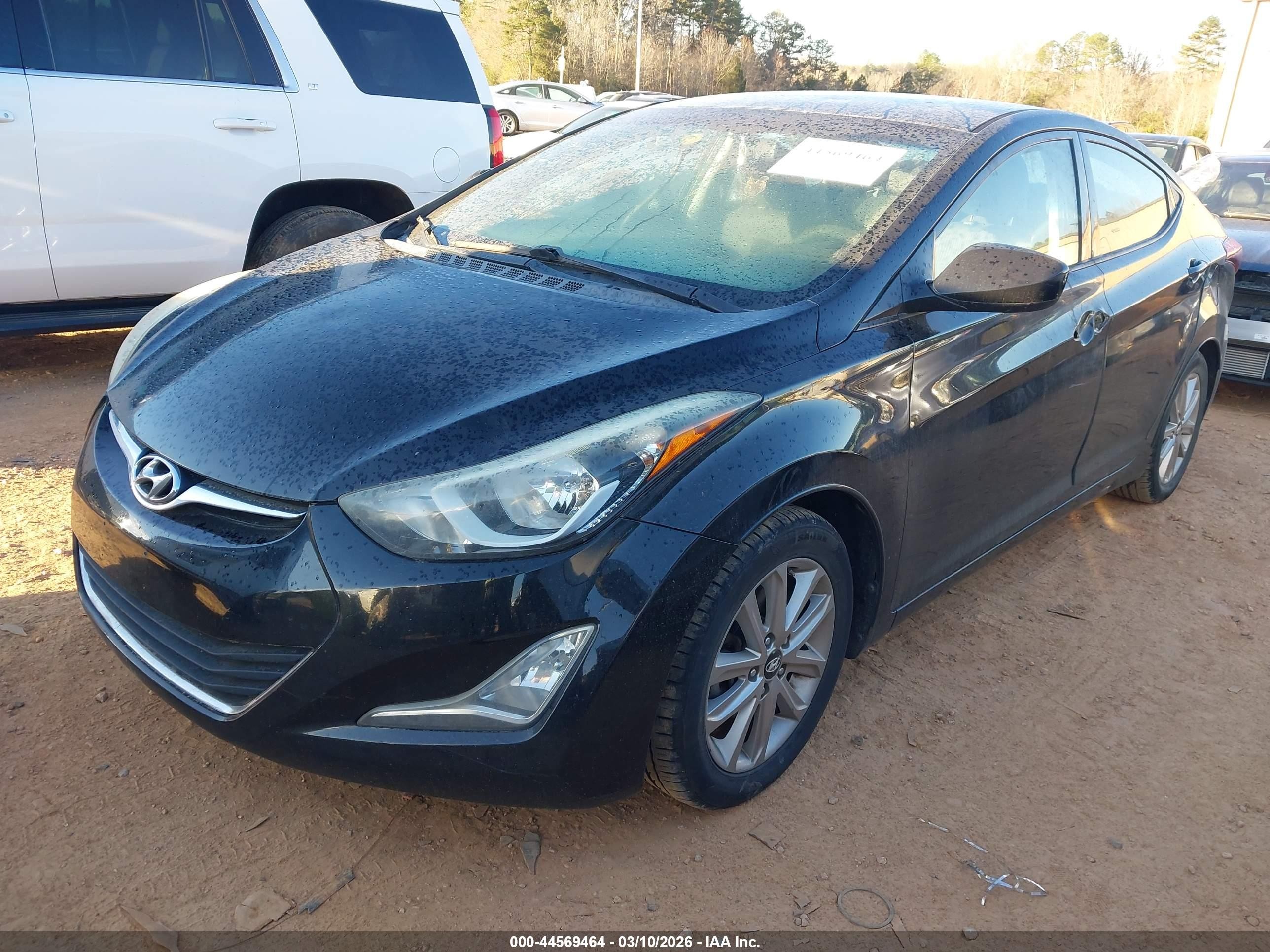 2015 Hyundai Elantra Se Черный vin: 5NPDH4AE4FH591814