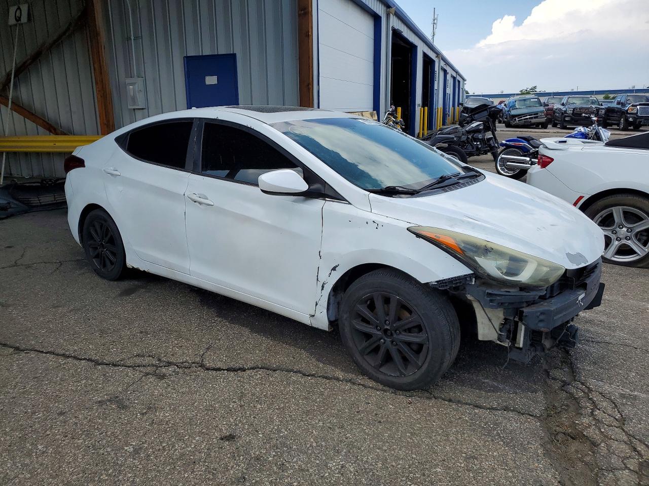 2015 Hyundai Elantra Se White vin: 5NPDH4AE4FH594213