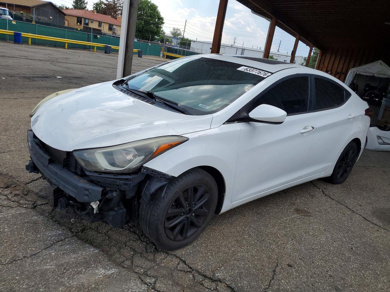 2015 Hyundai Elantra Se White vin: 5NPDH4AE4FH594213