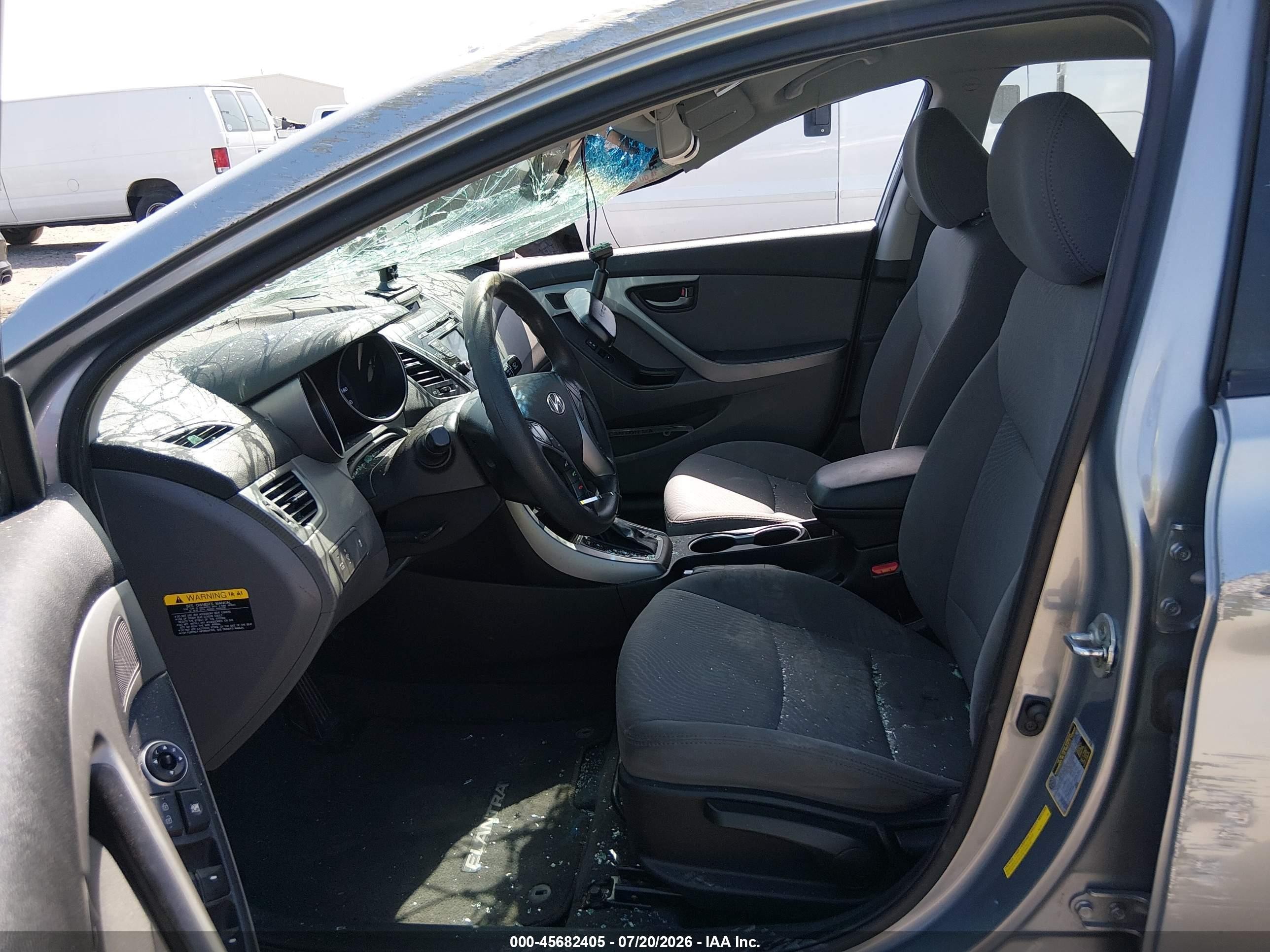 2015 Hyundai Elantra Se Silver vin: 5NPDH4AE4FH594387