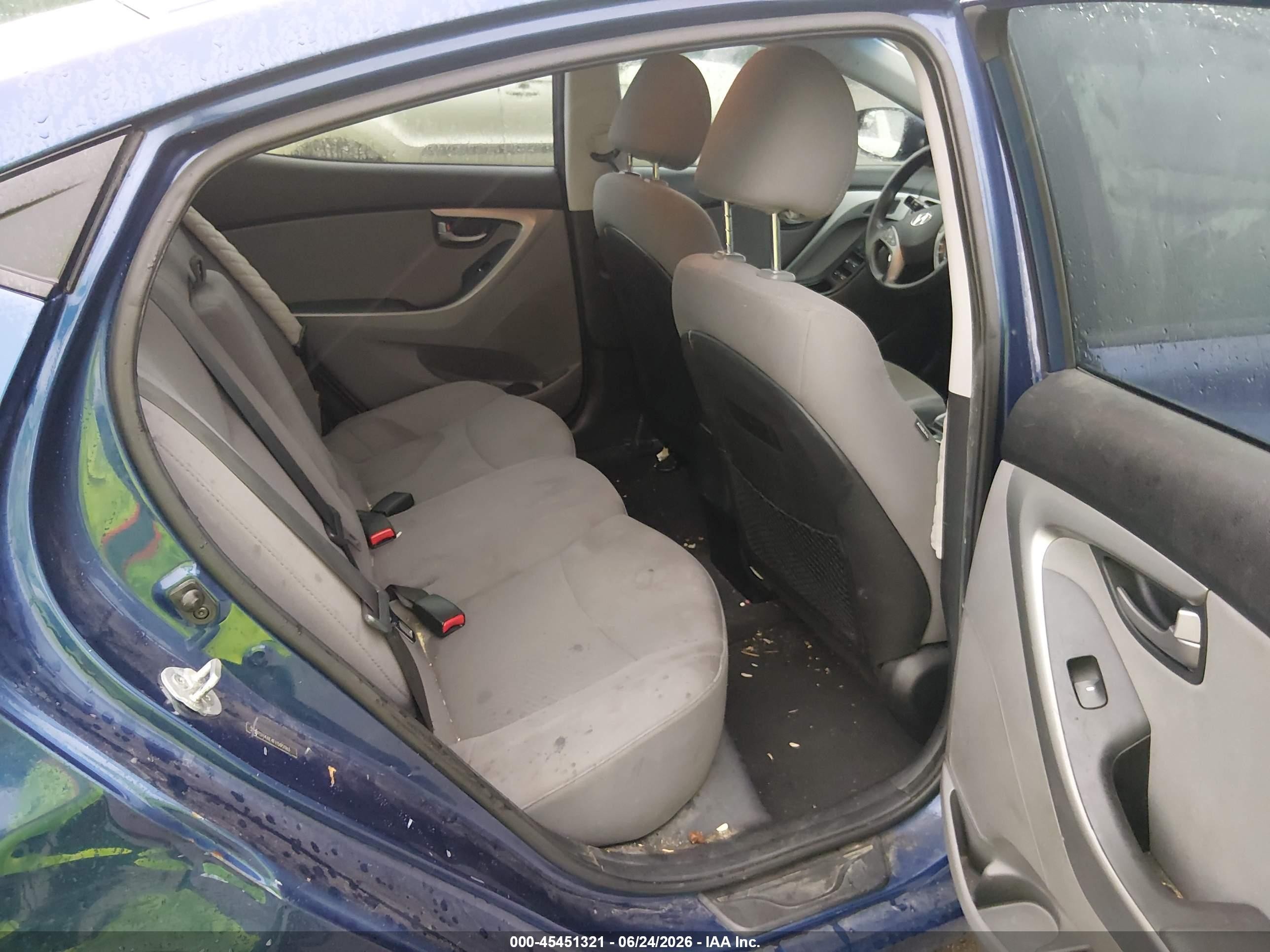 2015 Hyundai Elantra Se Синий vin: 5NPDH4AE4FH595183