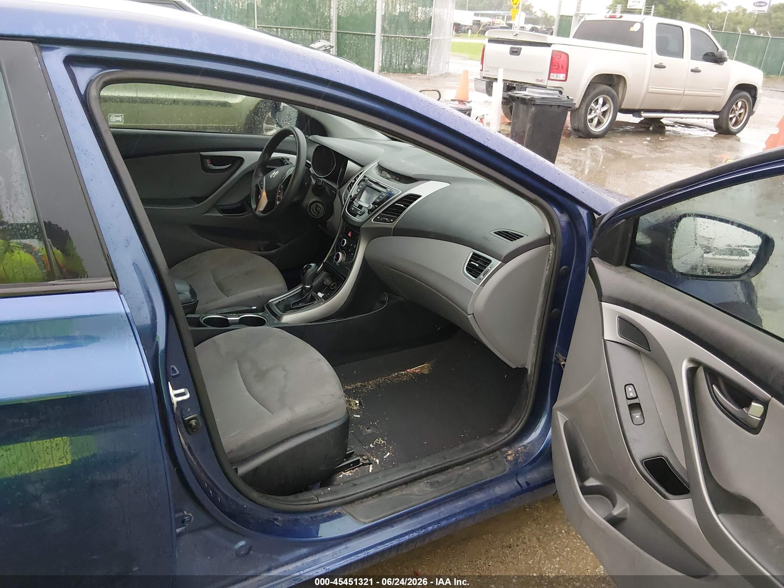 2015 Hyundai Elantra Se Синий vin: 5NPDH4AE4FH595183