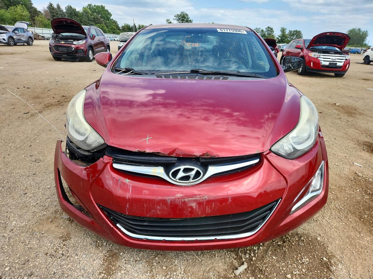 2015 Hyundai Elantra Se Red vin: 5NPDH4AE4FH597855