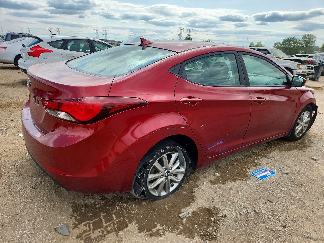 2015 Hyundai Elantra Se Red vin: 5NPDH4AE4FH597855