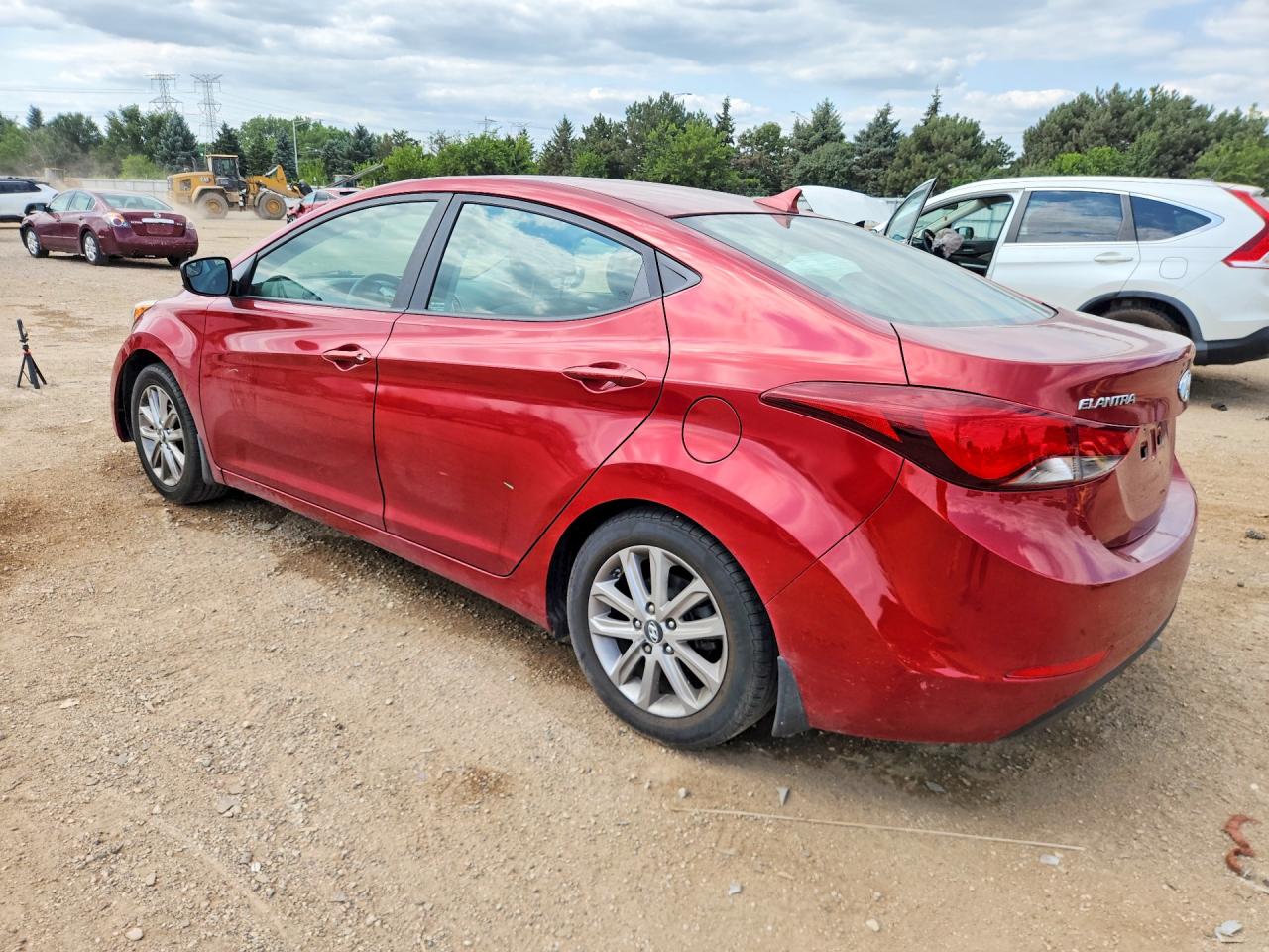 2015 Hyundai Elantra Se Red vin: 5NPDH4AE4FH597855