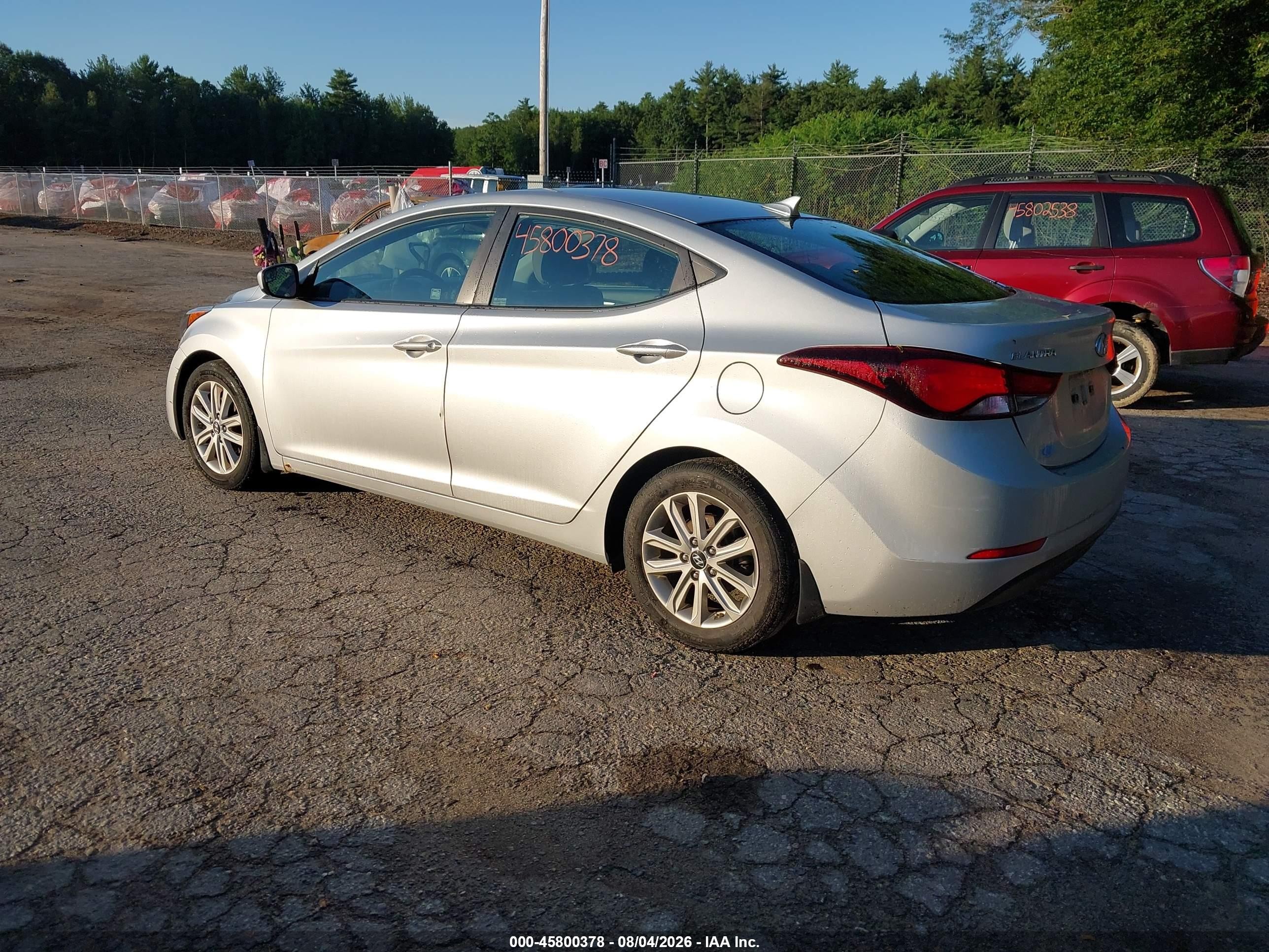 2015 Hyundai Elantra Se Silver vin: 5NPDH4AE4FH604089