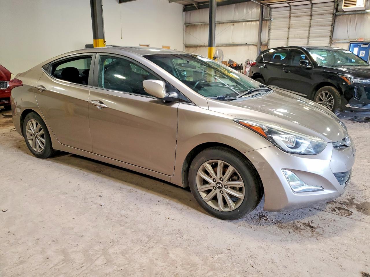 2015 Hyundai Elantra Se Gray vin: 5NPDH4AE4FH605923