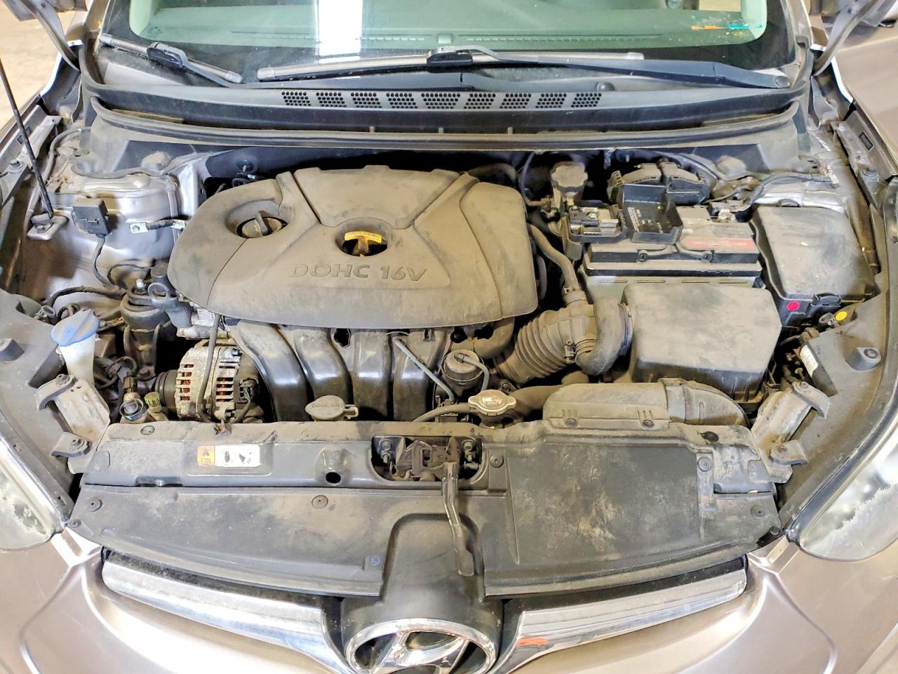2015 Hyundai Elantra Se Gray vin: 5NPDH4AE4FH605923
