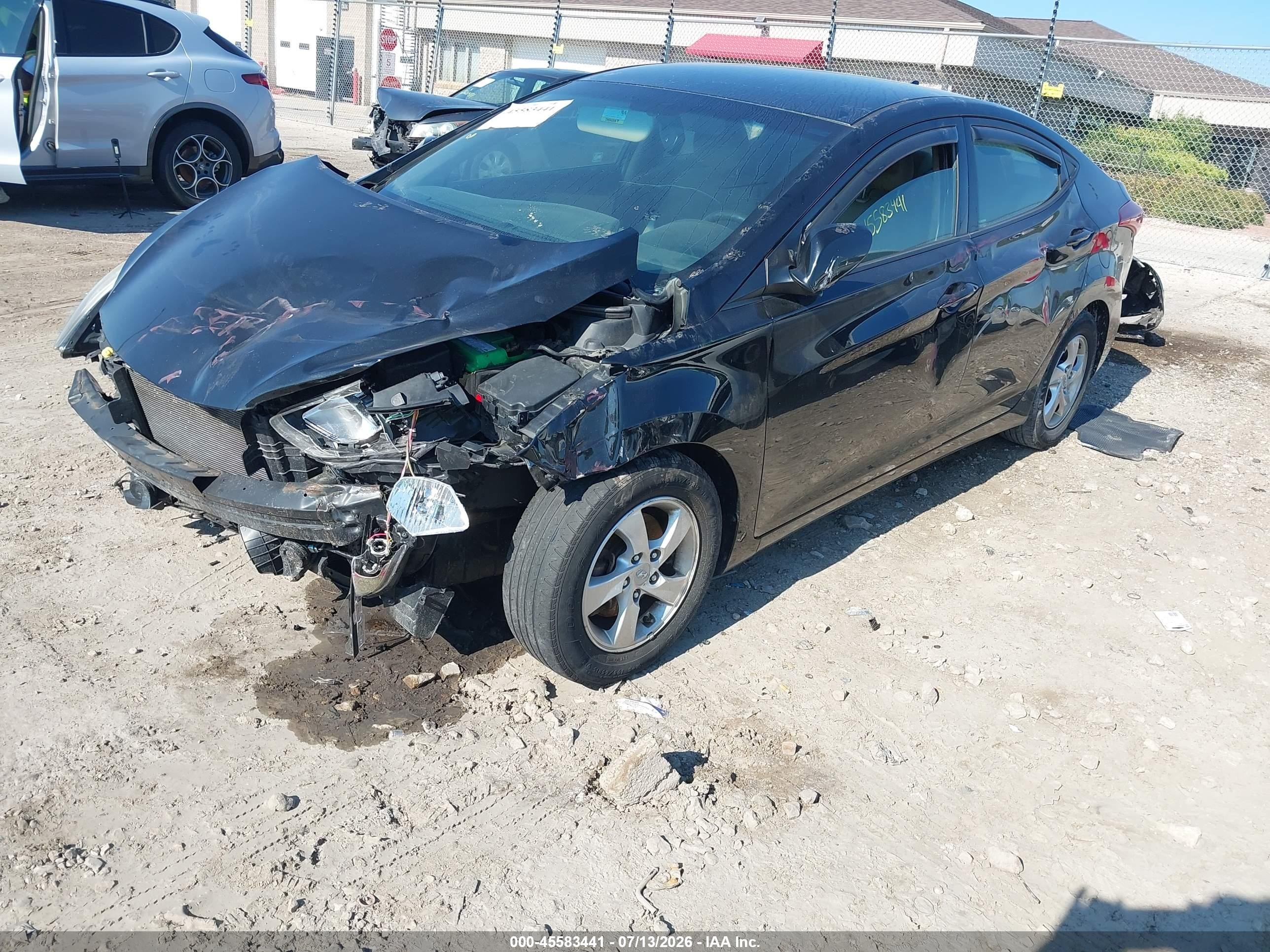 2015 Hyundai Elantra Se Black vin: 5NPDH4AE4FH616923