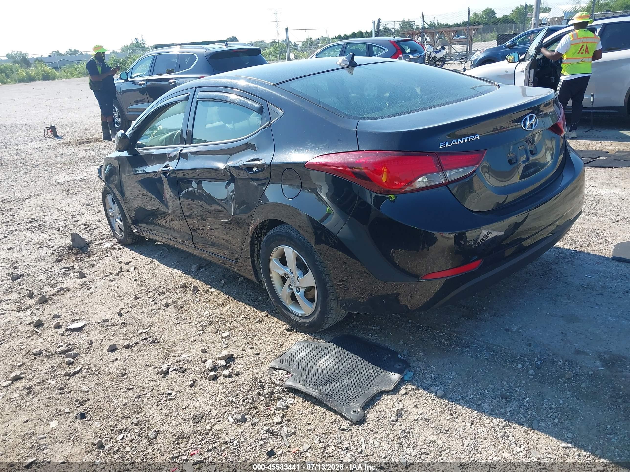 2015 Hyundai Elantra Se Black vin: 5NPDH4AE4FH616923