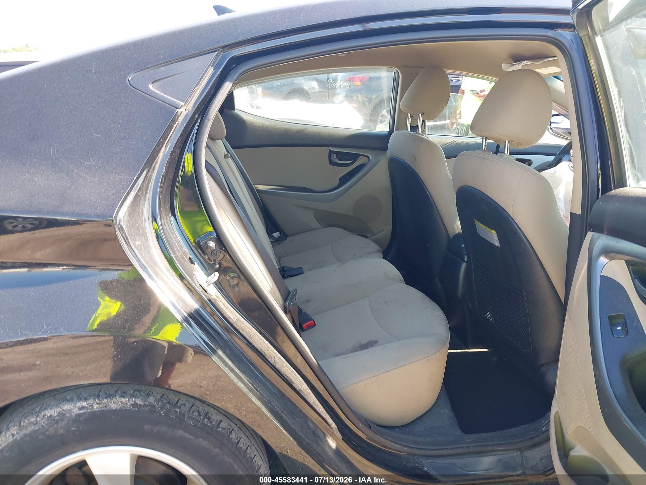 2015 Hyundai Elantra Se Black vin: 5NPDH4AE4FH616923