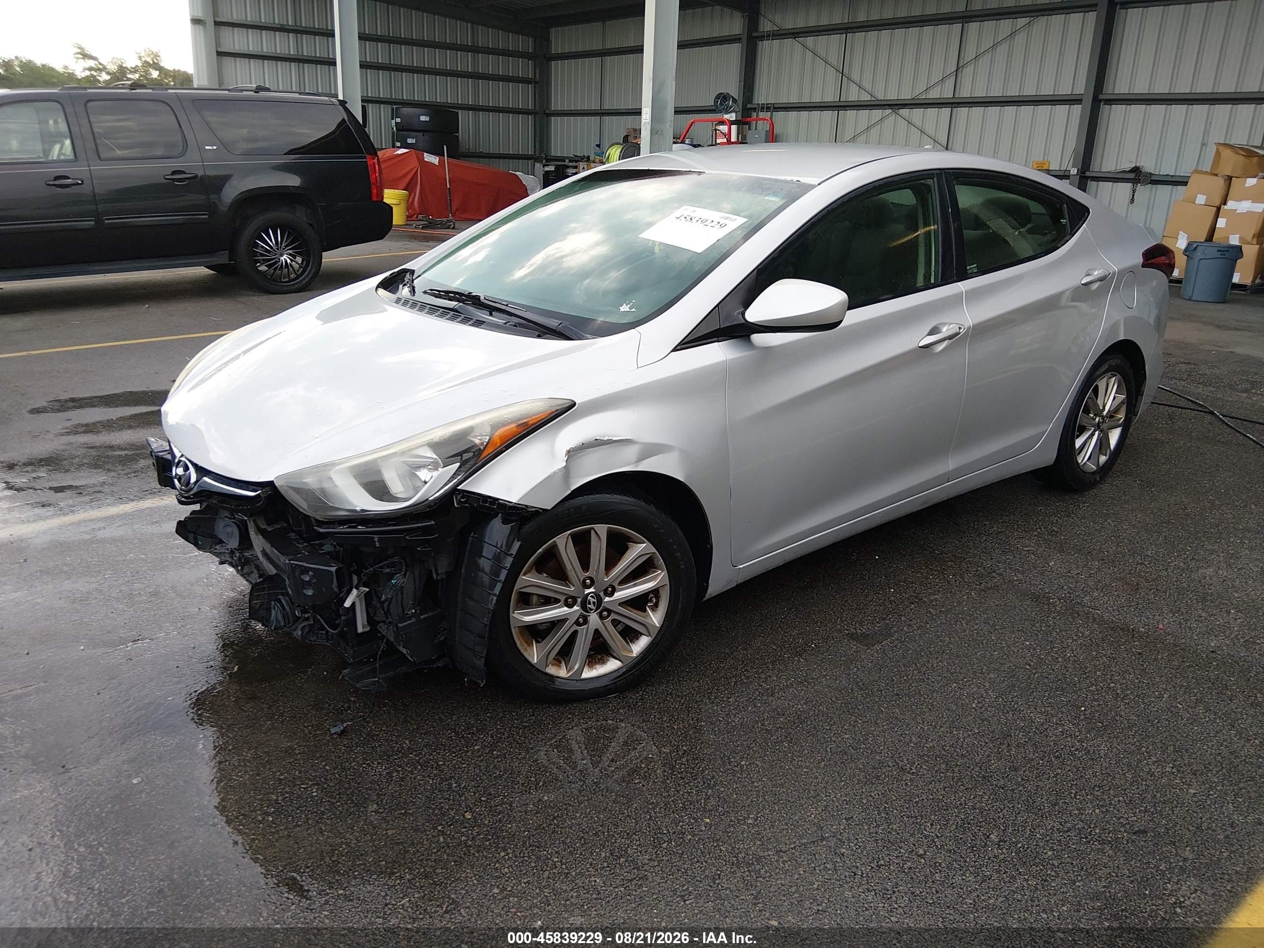 2015 Hyundai Elantra Se Silver vin: 5NPDH4AE4FH623550
