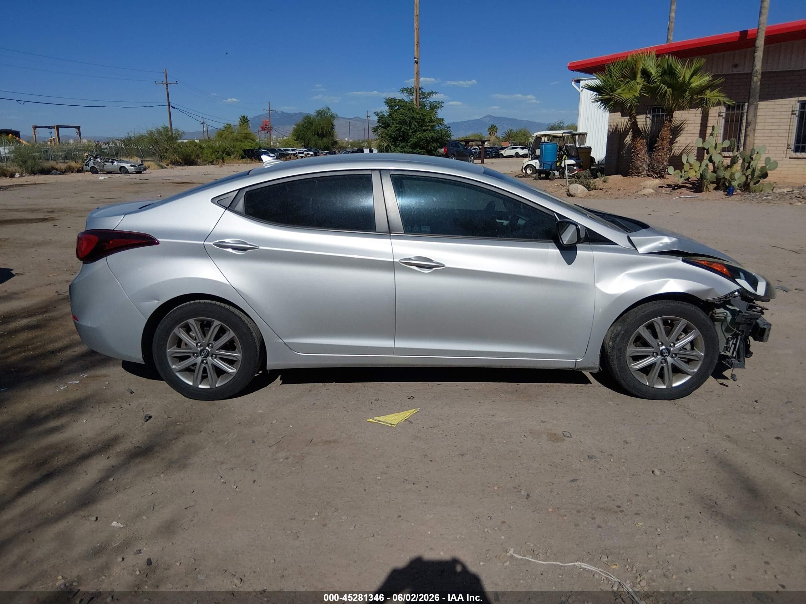 2015 Hyundai Elantra Se Silver vin: 5NPDH4AE4FH628506