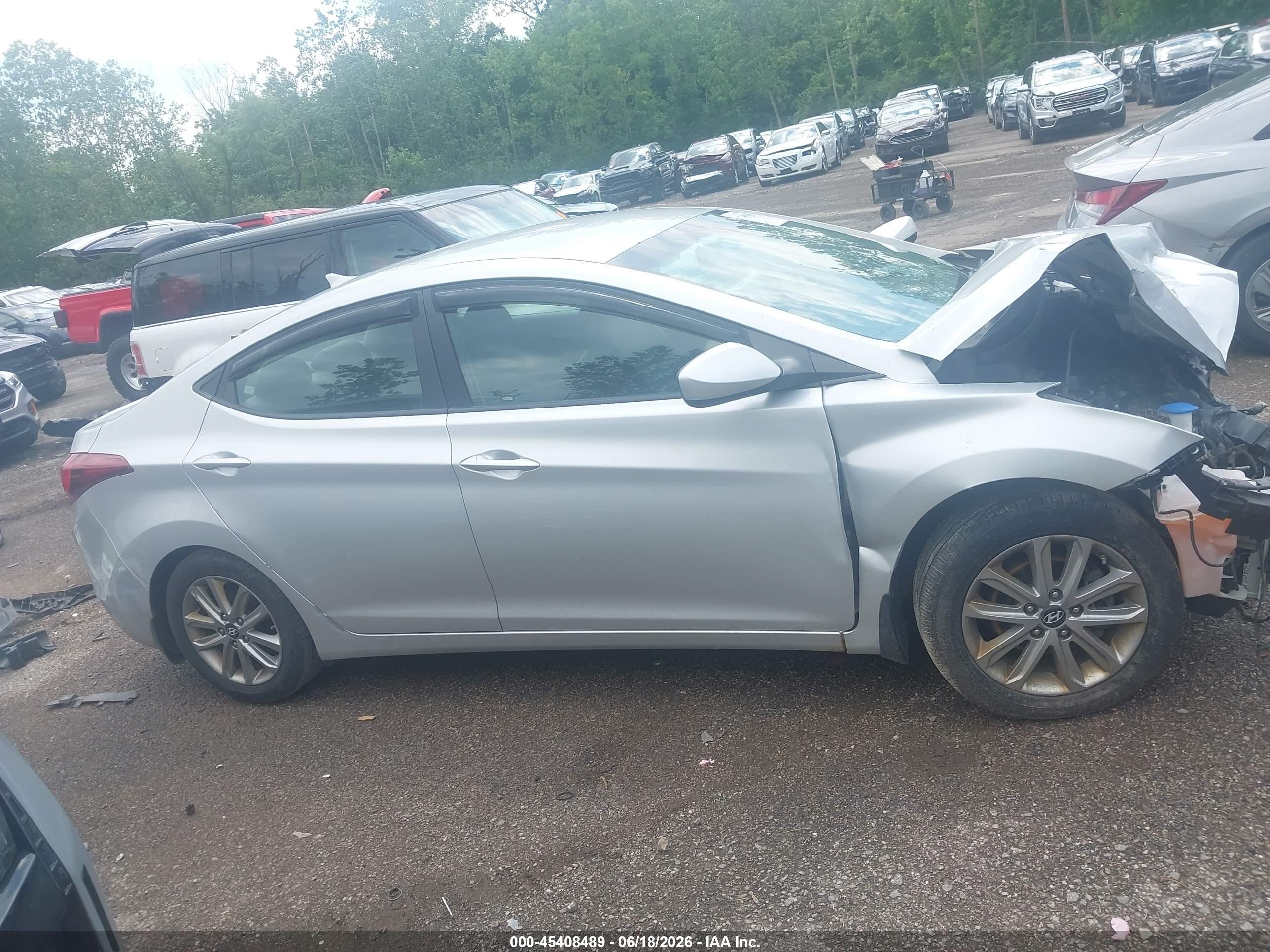 2015 Hyundai Elantra Se Silver vin: 5NPDH4AE4FH629252