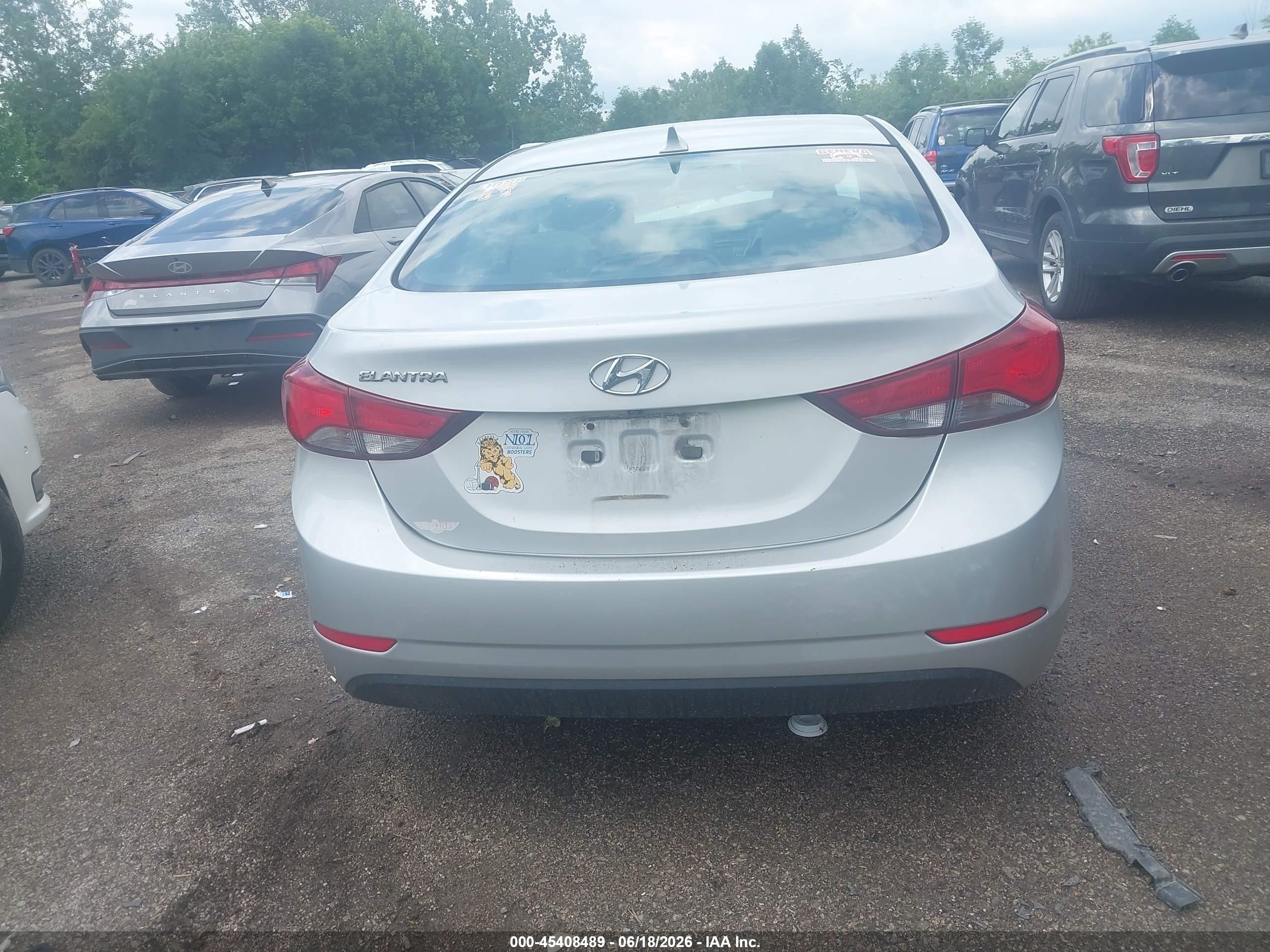 2015 Hyundai Elantra Se Silver vin: 5NPDH4AE4FH629252