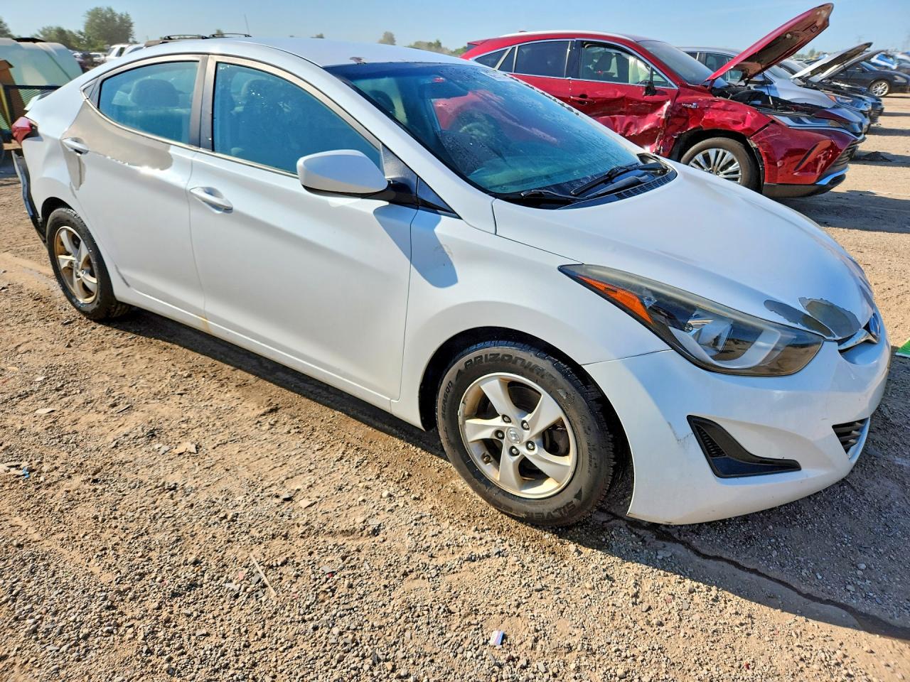 2015 Hyundai Elantra Se White vin: 5NPDH4AE4FH631759