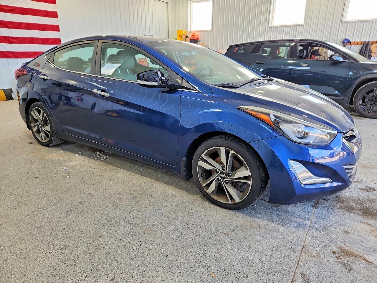 2015 Hyundai Elantra Limited Blue vin: 5NPDH4AE4FH632135