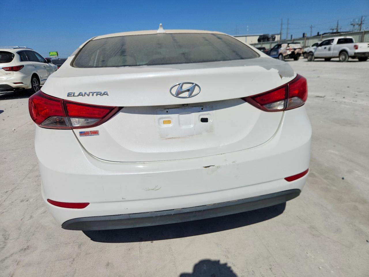 2015 Hyundai Elantra Se White vin: 5NPDH4AE4FH632314