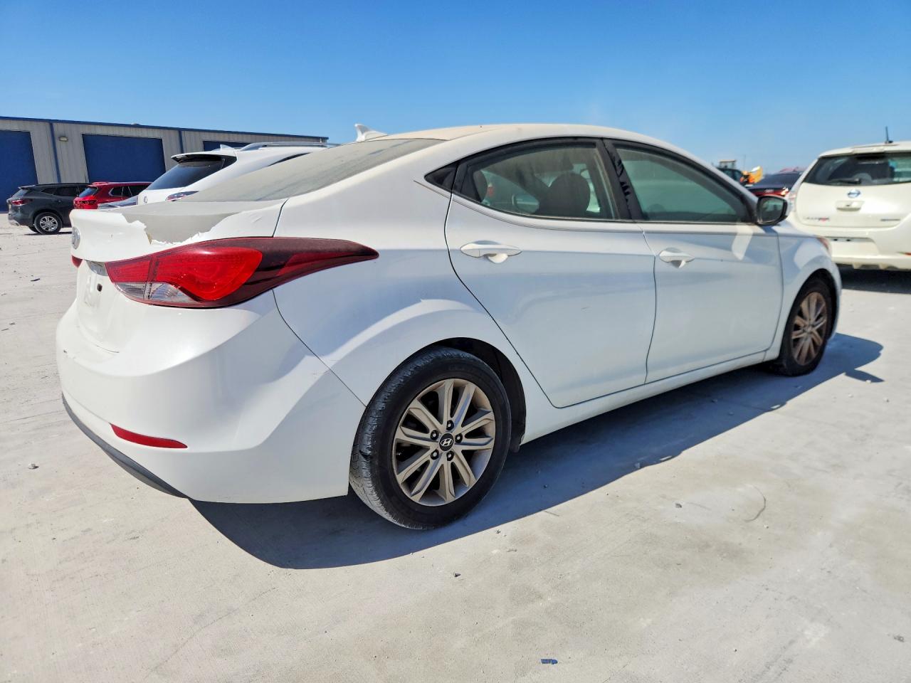 2015 Hyundai Elantra Se White vin: 5NPDH4AE4FH632314