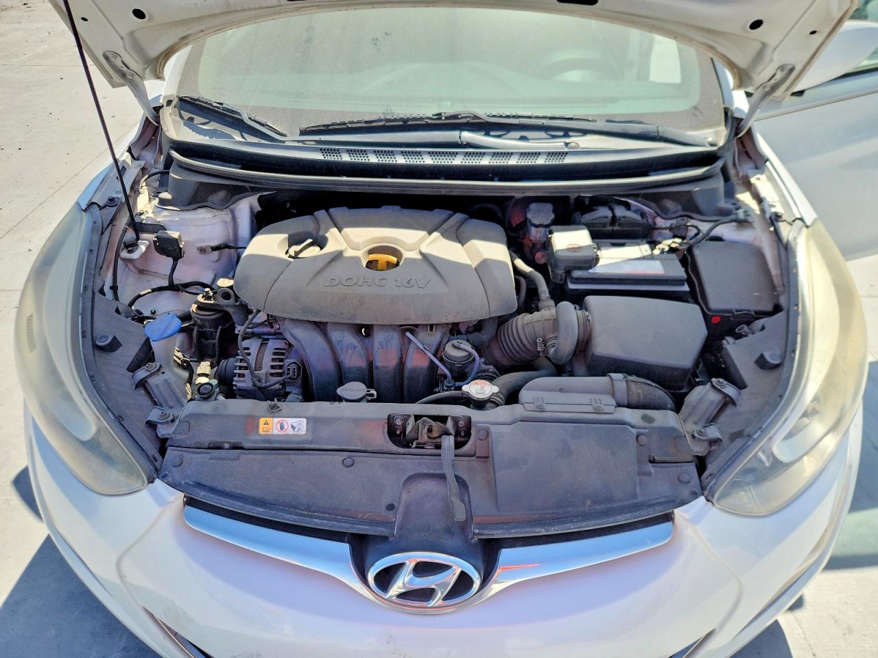 2015 Hyundai Elantra Se White vin: 5NPDH4AE4FH632314