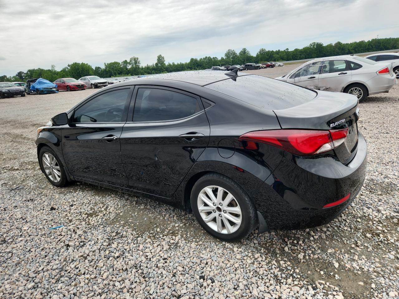 2015 Hyundai Elantra Se Black vin: 5NPDH4AE4FH635293