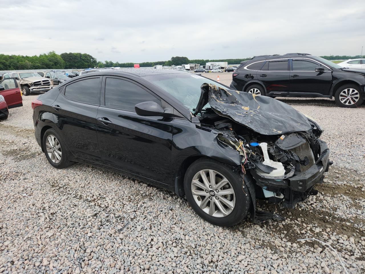 2015 Hyundai Elantra Se Black vin: 5NPDH4AE4FH635293