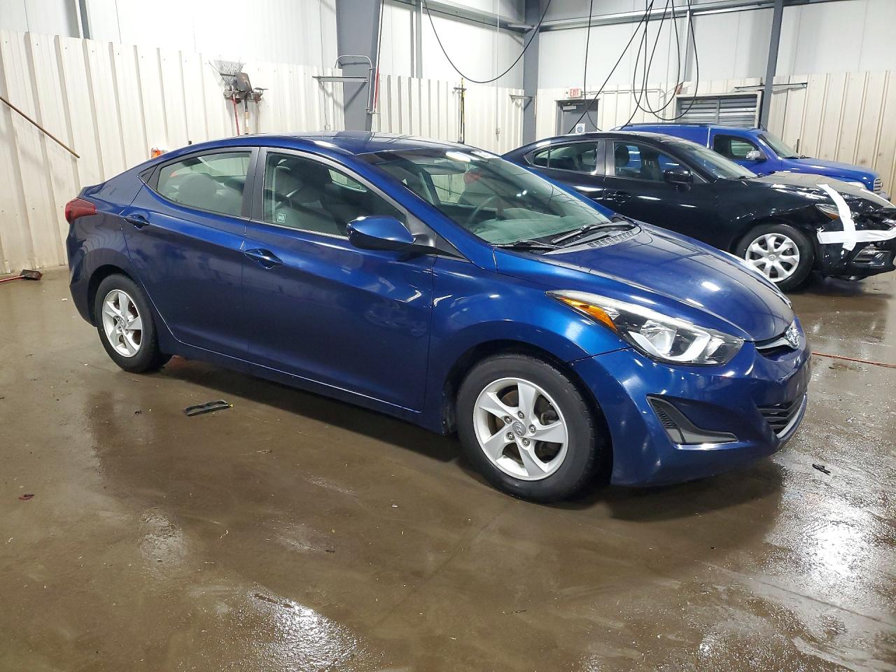 2015 Hyundai Elantra Se Blue vin: 5NPDH4AE4FH635861