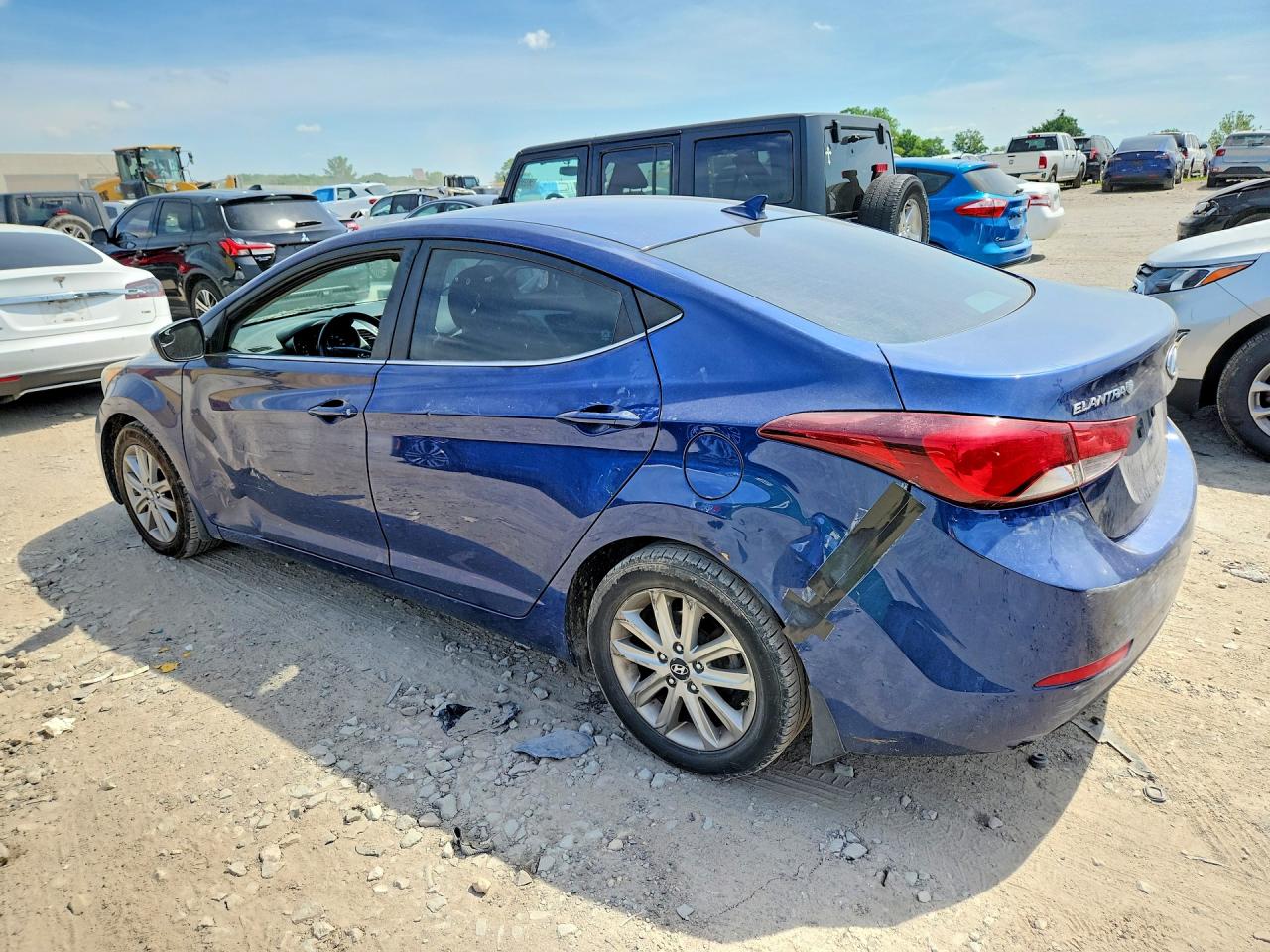 2015 Hyundai Elantra Se Blue vin: 5NPDH4AE4FH637612