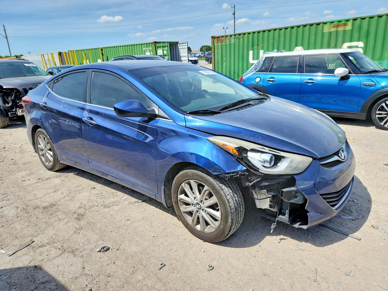 2015 Hyundai Elantra Se Blue vin: 5NPDH4AE4FH637612