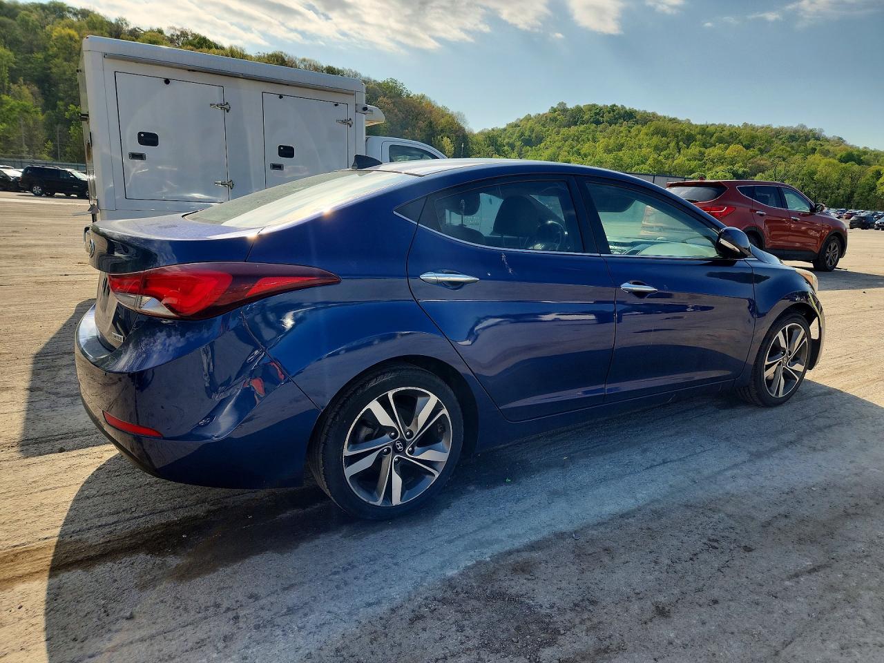2015 Hyundai Elantra Limited Blue vin: 5NPDH4AE4FH643541