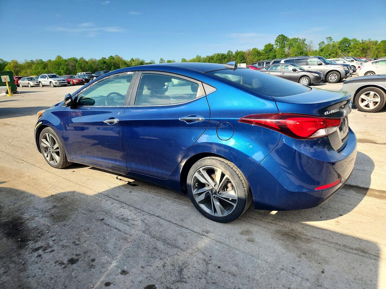 2015 Hyundai Elantra Limited Blue vin: 5NPDH4AE4FH643541