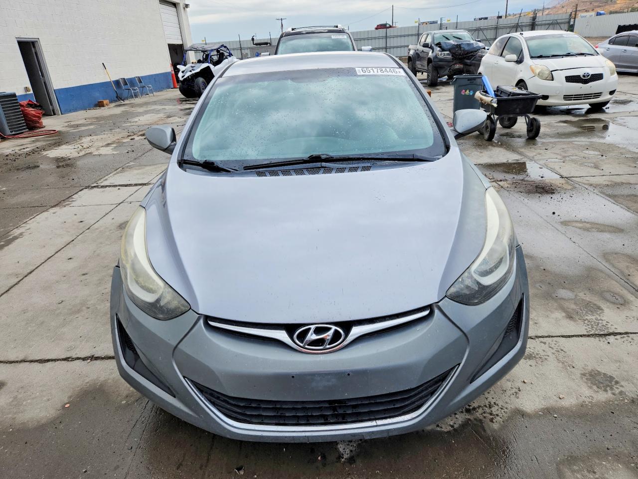 2015 Hyundai Elantra Se Gray vin: 5NPDH4AE4FH646116