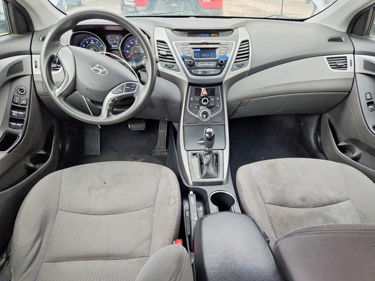 2015 Hyundai Elantra Se Gray vin: 5NPDH4AE4FH646116