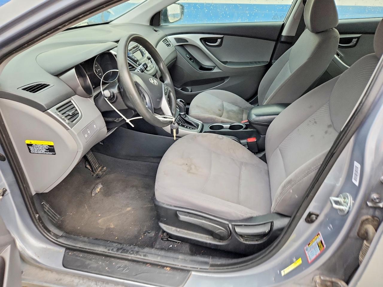 2015 Hyundai Elantra Se Gray vin: 5NPDH4AE4FH646116