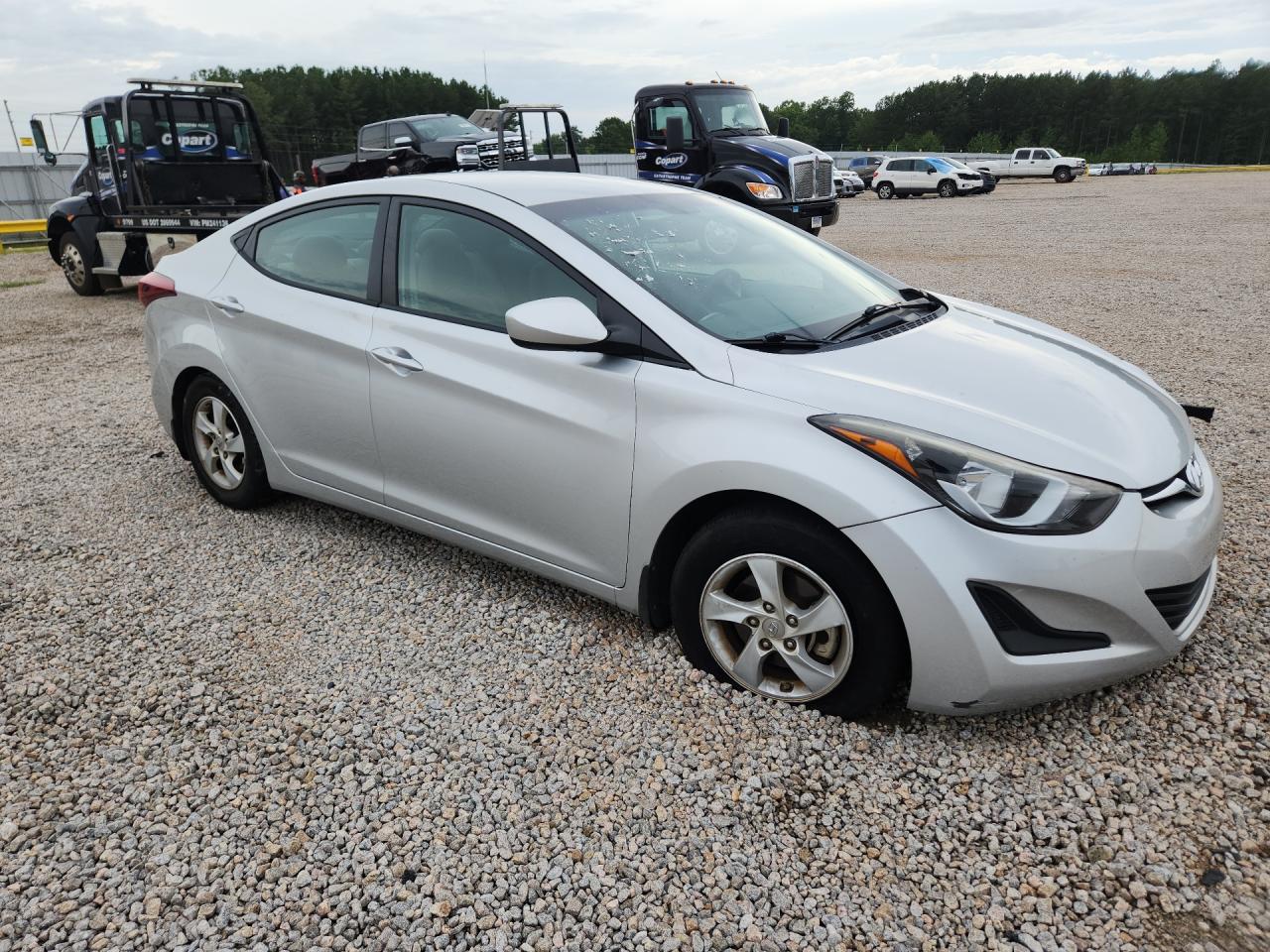 2015 Hyundai Elantra Se Silver vin: 5NPDH4AE4FH646746