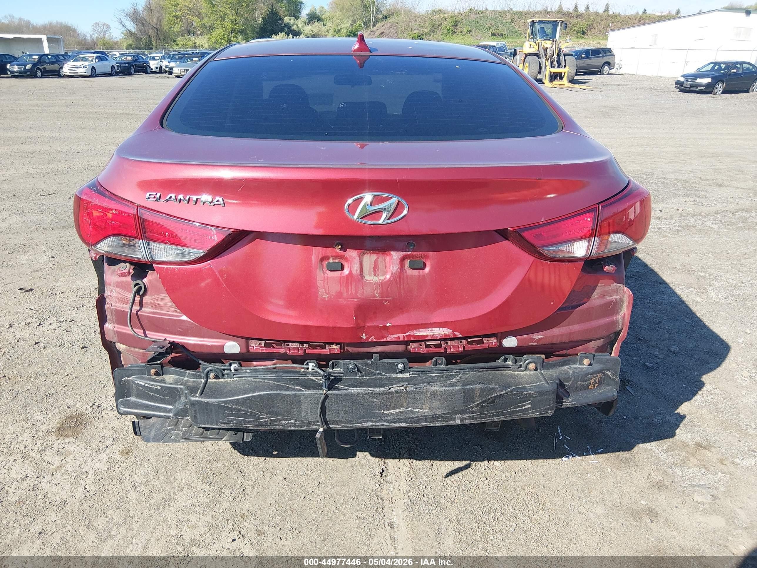 2016 Hyundai Elantra Value Edition Red vin: 5NPDH4AE4GH669249