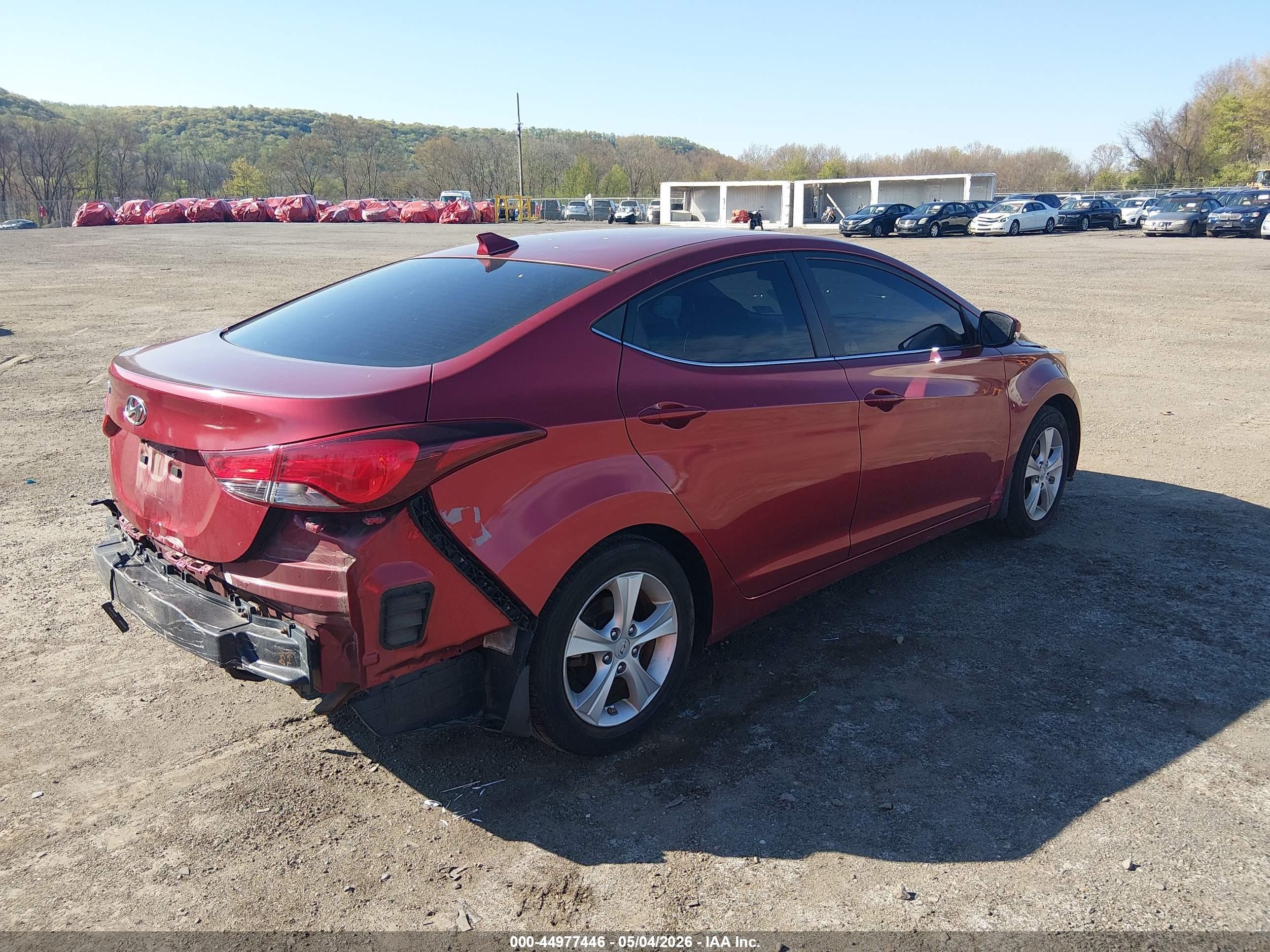 2016 Hyundai Elantra Value Edition Red vin: 5NPDH4AE4GH669249