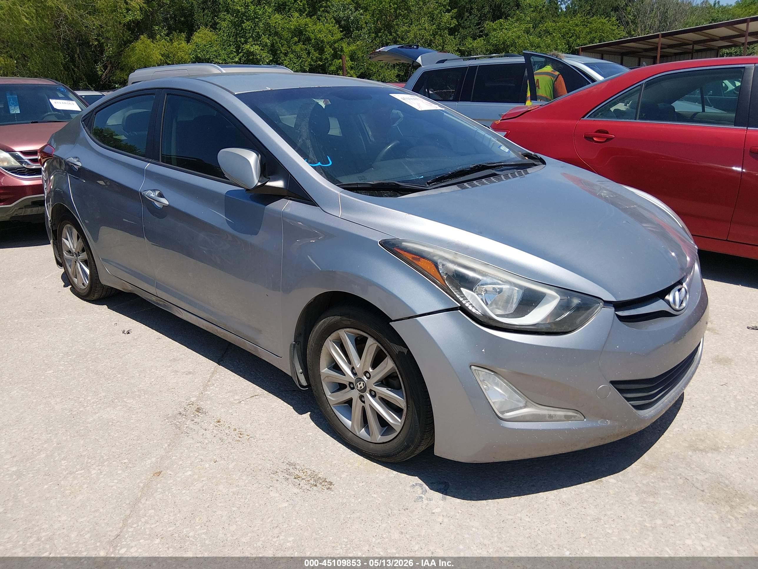 2016 Hyundai Elantra Se Gray vin: 5NPDH4AE4GH714724