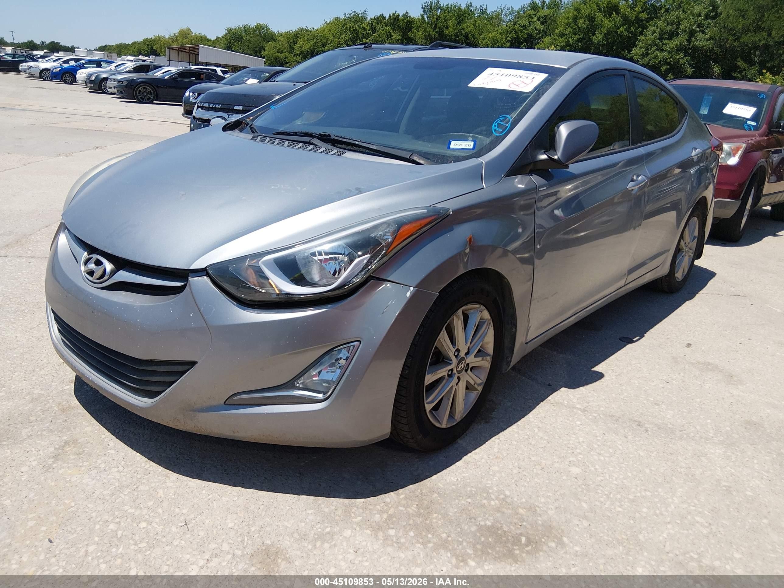 2016 Hyundai Elantra Se Серый vin: 5NPDH4AE4GH714724
