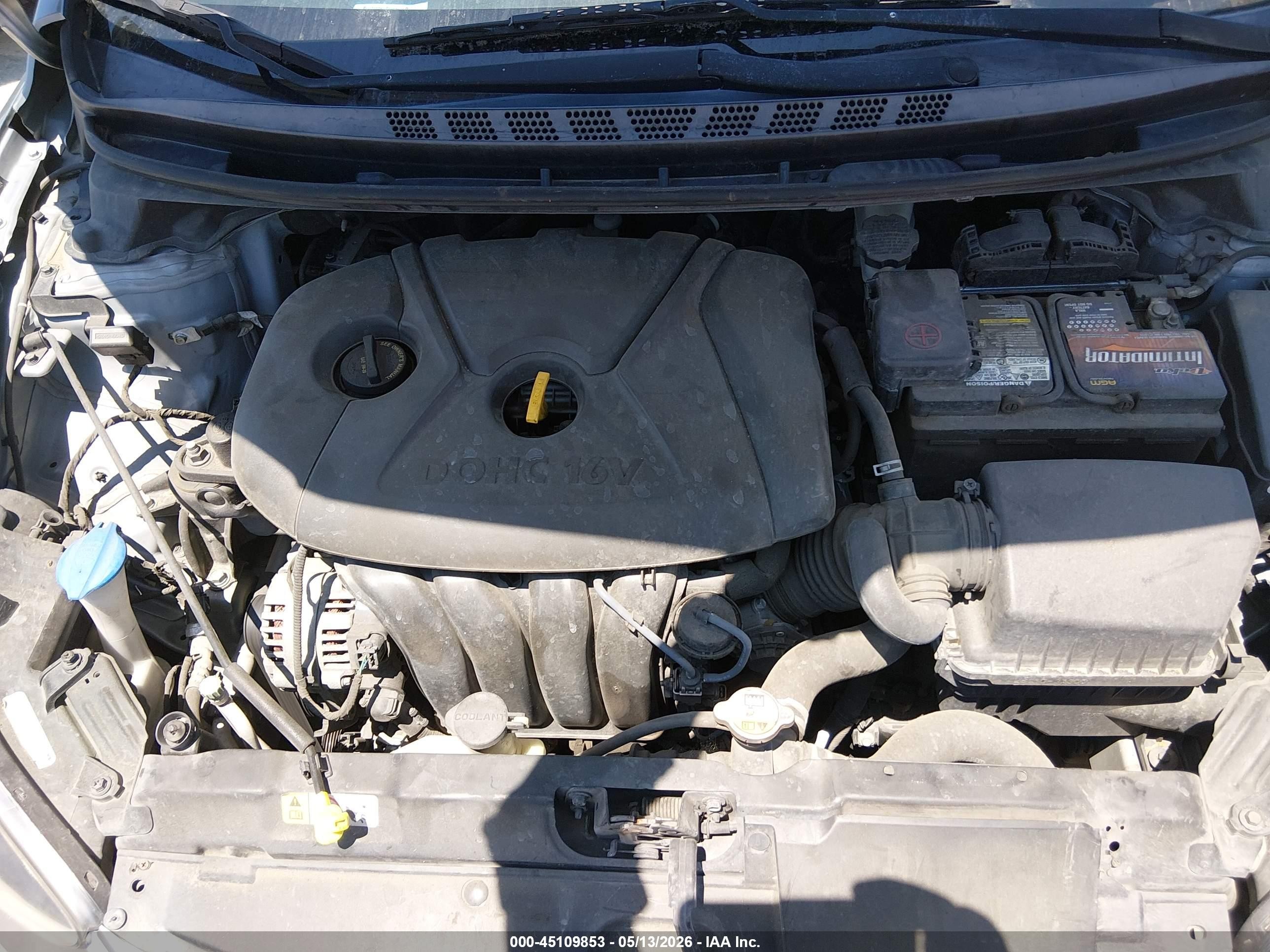 2016 Hyundai Elantra Se Серый vin: 5NPDH4AE4GH714724