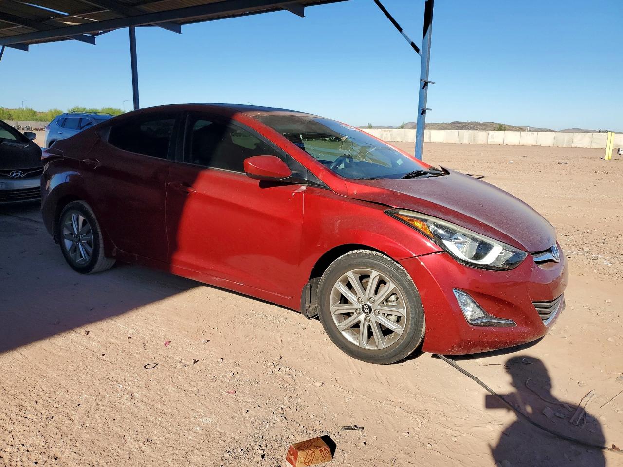 2016 Hyundai Elantra Se Красный vin: 5NPDH4AE4GH716571
