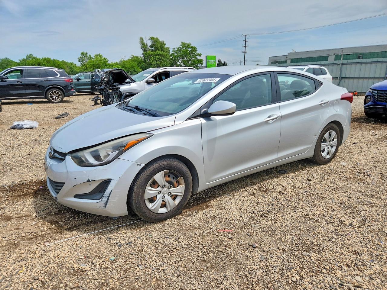 2016 Hyundai Elantra Se Silver vin: 5NPDH4AE4GH717512