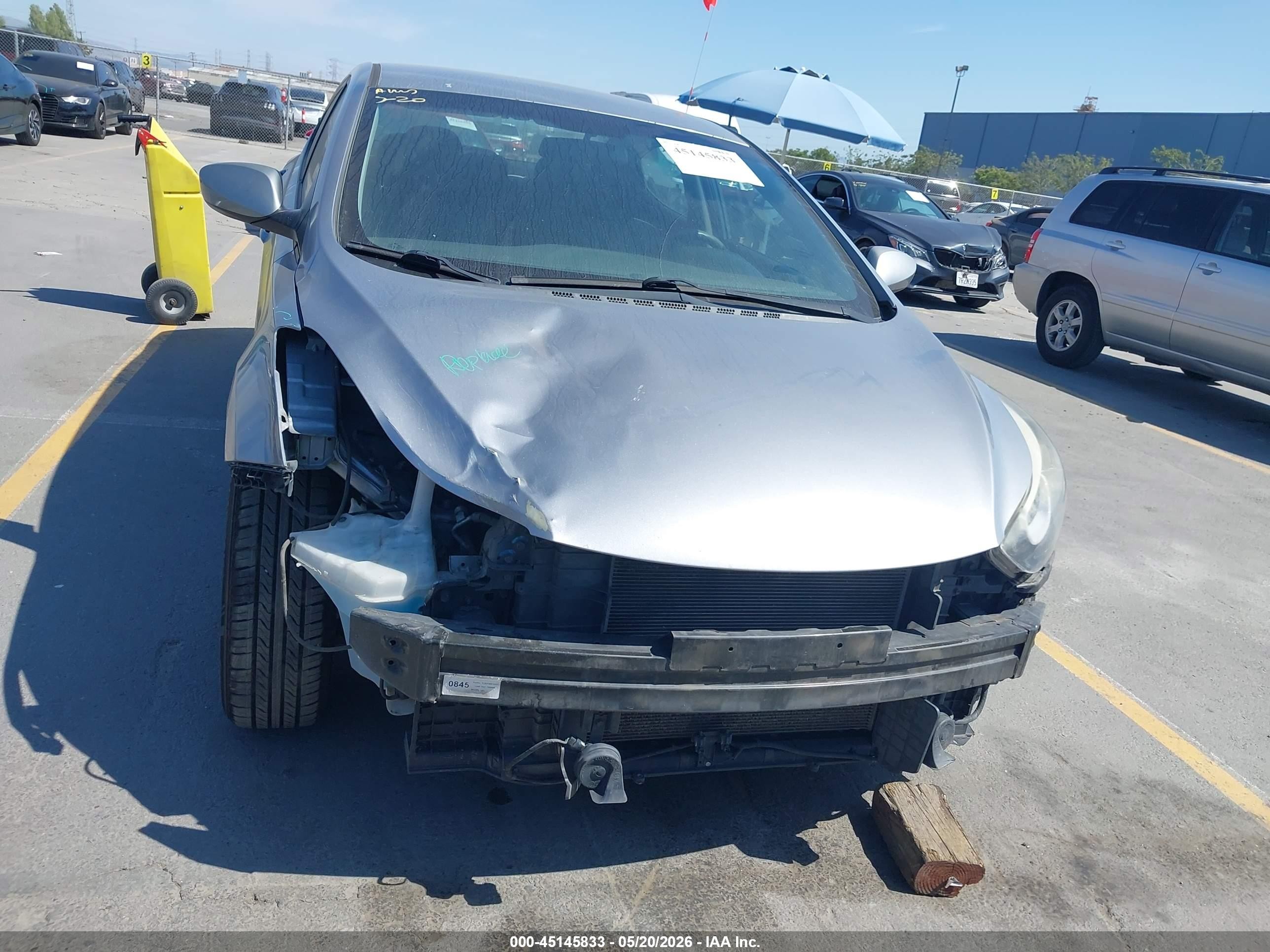2016 Hyundai Elantra Se Gray vin: 5NPDH4AE4GH789505